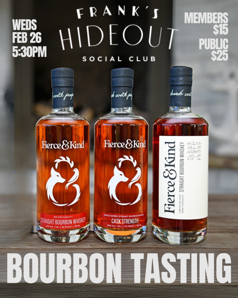 Fierce & Kind Bourbon Tasting